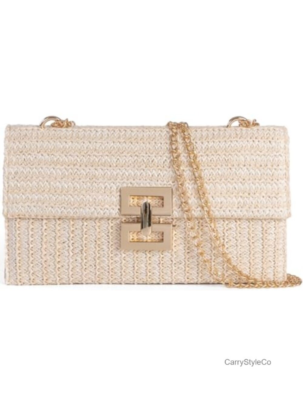 Women Straw Clutch Purse Summer Beach Handbag Woven Envelope Wallet Crossbody